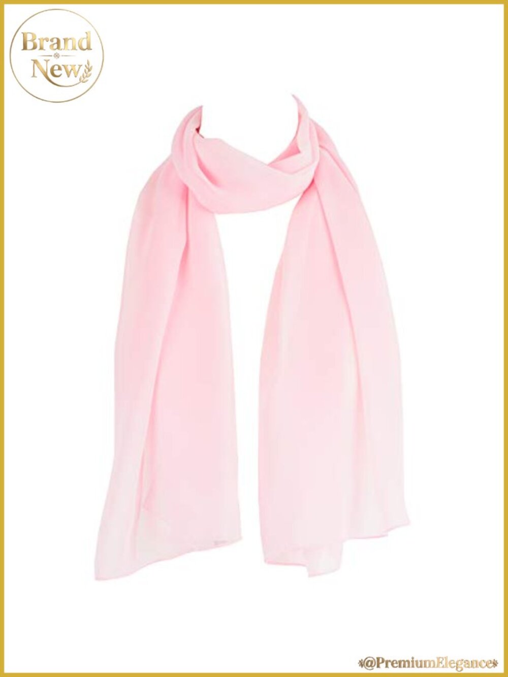 Chiffon Scarf Sheer Wrap Lightweight Polyester